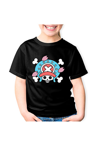 OEM Παιδικό T-shirt One Piece Tony Tony Chopper με λογότυπο και σημαία
