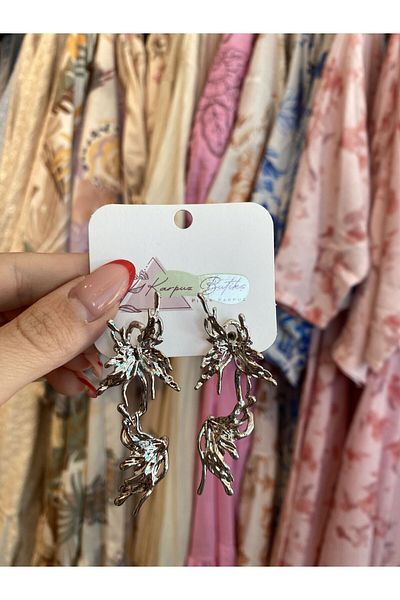 karpuzbutiks Silver Vip Earrings 1
