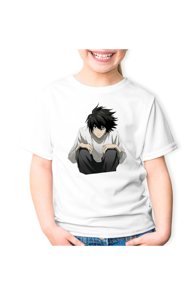 OEM Tricou copii Death Note L Detectiv Dragobete Valentines Day Anime
