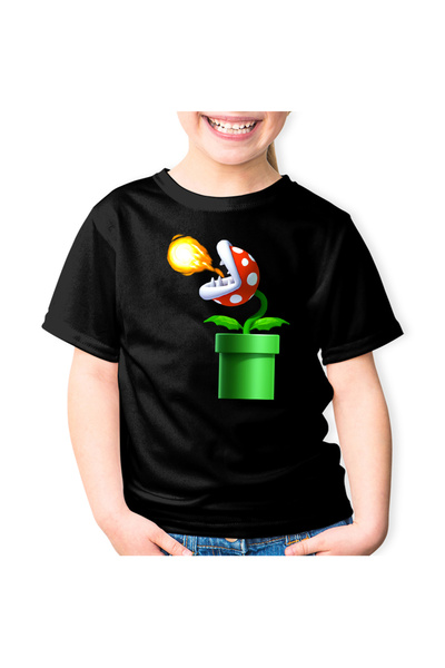 OEM Tricou copii Super Mario Bros Planta Carnivora Wii