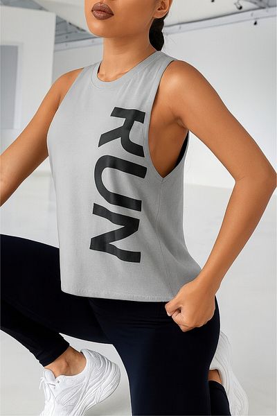 GHASSY CO. Ghassy Co. Women's Run Breathable Running Workout Sleeveless Sports Singlet