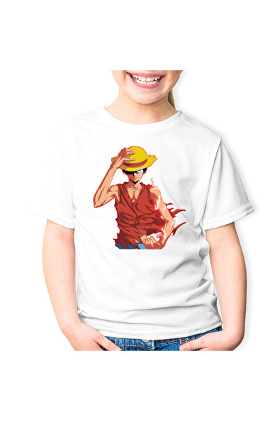 OEM Tricou copii Electric Monkey D Luffy One Piece Power