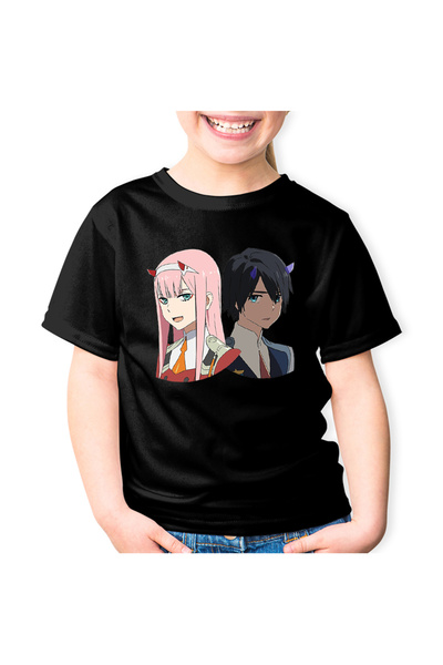 OEM Tricou copii Darling in the FranXX Hiro Zero Two Parasite