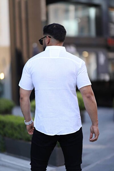 Klothy Ανδρικό καλοκαιρινό πουκάμισο με κοντό μανίκι 100% βαμβακερό πλύσιμο 2468