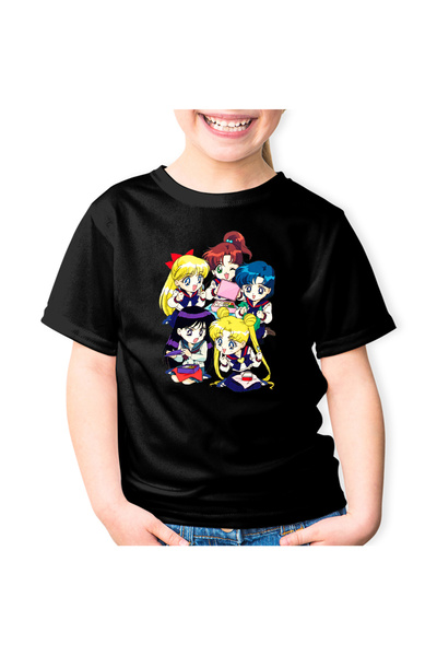 OEM Tricou copii Sailor Moon 5 Crew Gang Chibi Bebe Anime