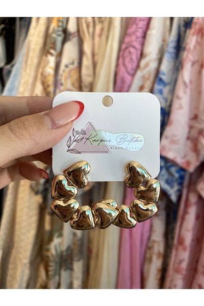karpuzbutiks Gold Vip Earrings 3