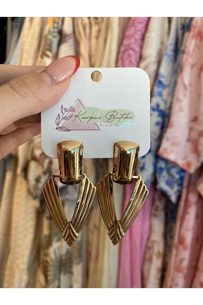 karpuzbutiks Gold Vip Earrings 4