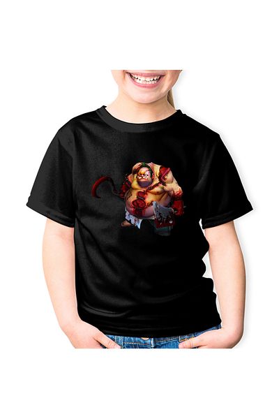 OEM Kids T-shirt Dota 2 Pudge Butcher Hero Horror Halloween Dota2