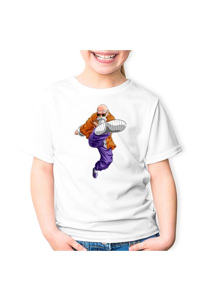 OEM Tricou copii Dragon Ball Z Maestru Roshi Sensei Antrenor Dascal