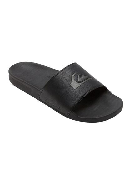 Quiksilver Rıvı Nubuck Slide Aqyl101355-kvj1 Ανδρικά μαύρα σανδάλια και παντόφλες