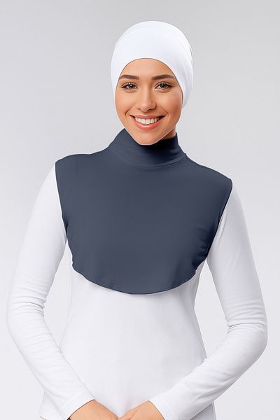 Mesa Charm Combed Cotton Neck Collar Half Turtleneck Anti-Slip Buckle Posture Anti-Sweat Smoked
