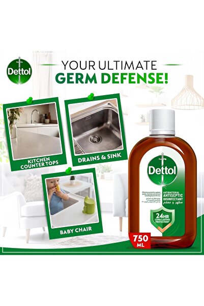Dettol Antiseptic Antibacterial Disinfectant Liquid 750ml