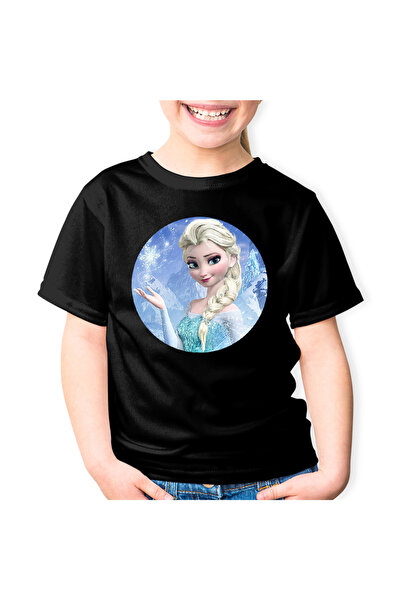 OEM Tricou copii Disney Elsa Frozen Regatul de Gheata