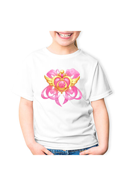 OEM Tricou copii Sailor Moon Pink Gold Heart Diadema