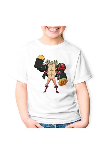 OEM Tricou copii One Piece Franky Iron Man Dulgher Anime