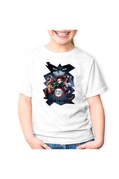 OEM Детска тениска Demon Slayer All Team Poster