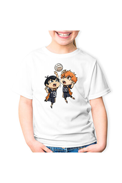 OEM Tricou copii Haikyuu Volei Duel Hinata Kageyama Chibi