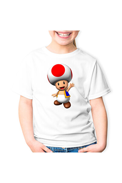 OEM Tricou copii Super Mario Bros Mushroom Ciuperca Toad