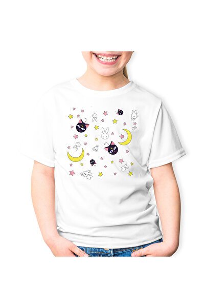 OEM Tricou copii Sailor Moon Luna Iepuras Stele