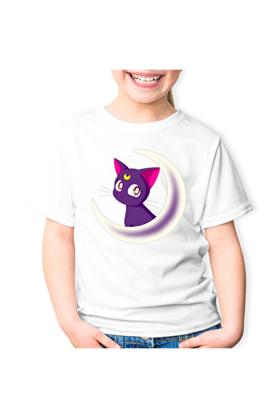 OEM Tricou copii Sailor Moon Pisica Luna Valentines Day