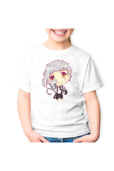 OEM Tricou copii Bungo Stray Dogs Atsushi Tiger Chibi Anime