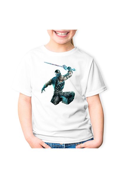 OEM Tricou copii Mortal Kombat Blue Sword Boy Master Fight