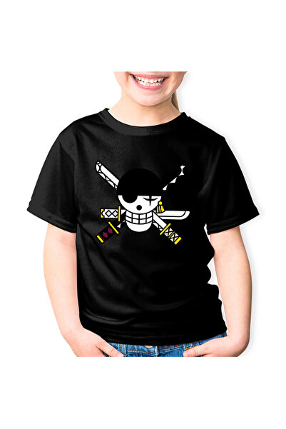 OEM Tricou copii Zoro Roronoa Logo One Piece Flag Emblem