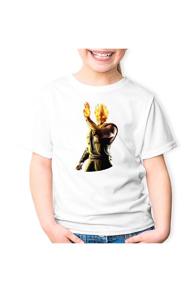 OEM Tricou copii Mortal Kombat Shinnok Gold Fire Christmas Player