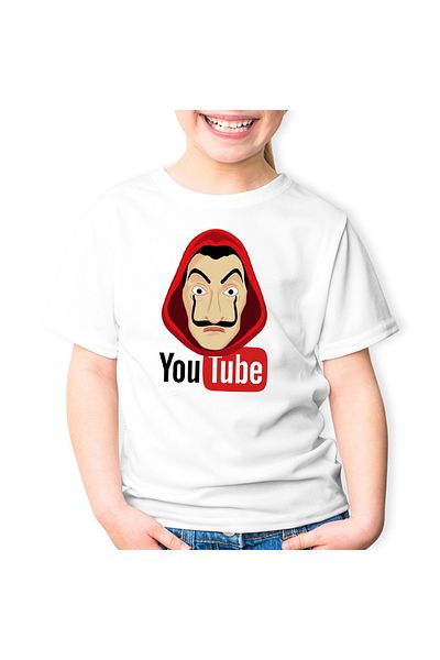 OEM Tricou copii Casa de Papel Youtube Creator