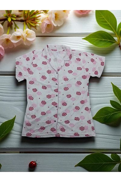 BEYAZTOPTAN 100% Ultra Soft Women's Cool Touch Combed Single Jersey 2-Piece Full Button Shorts Set! ! New Season ! !