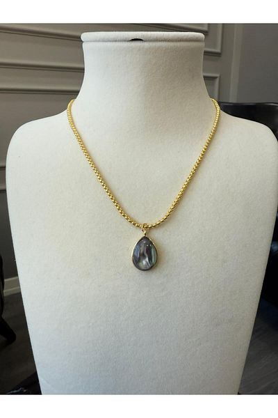Store Color Changing Drop Necklace with Thick Chain