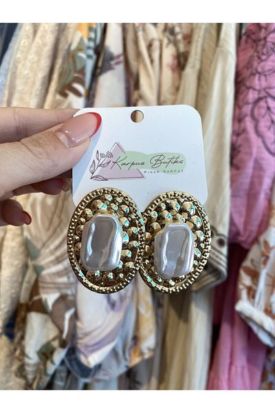 karpuzbutiks Gold Vip Earrings 8