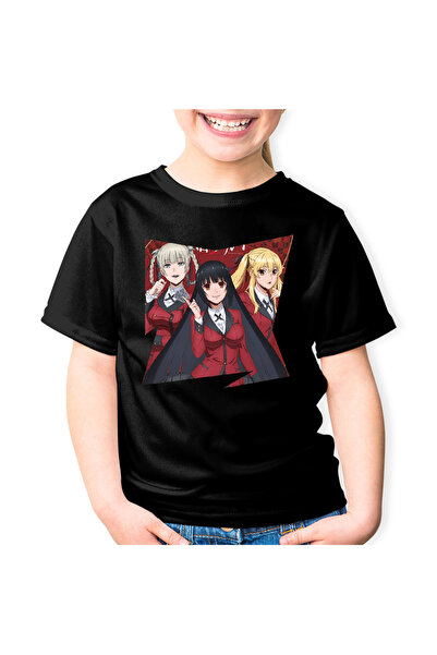 OEM Kakegurui Poker Girls Anime Manga Kids T-shirt