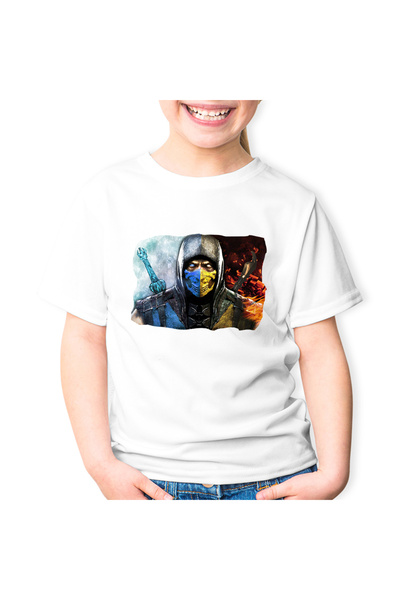 OEM Tricou copii Mortal Kombat Twin Swords Scorpion Action