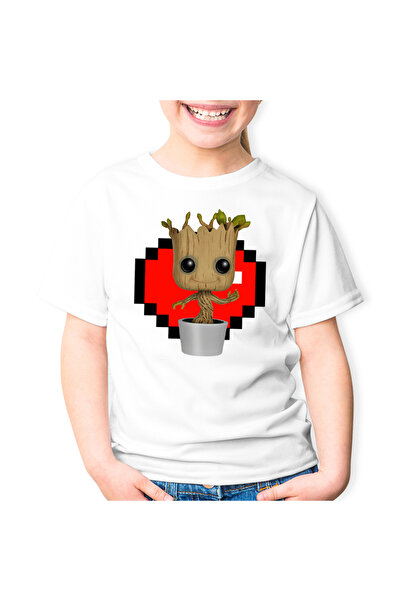 OEM Tricou copii Baby Groot Minecraft Love Heart Inima