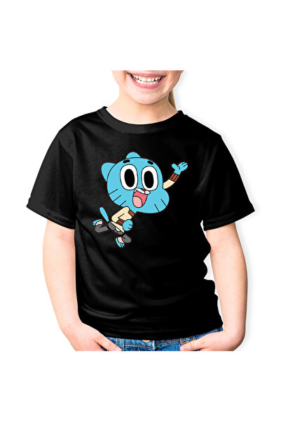 OEM Tricou copii Lumea lui Gumball Pisic Karate Motanel