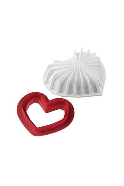 silikomart Forma din silicon inima, Amore origami 600, 150x135x55 mm
