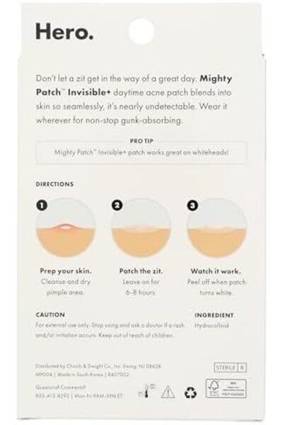 hero cosmetics مايتي باتش هيرو كوزماتيكس، غير مرئية+، 39 رقعة