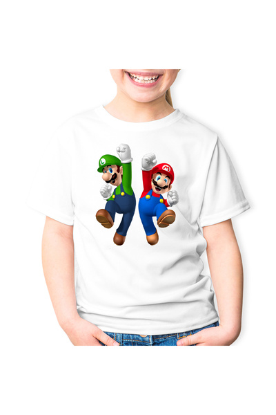 OEM Παιδικό μπλουζάκι Super Mario Bros Luigi Mario Odyssey