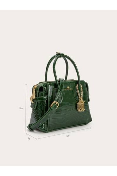 Generic Prestige Women's Small Elegant Handbag with Luxury Crocodile Embossed Design