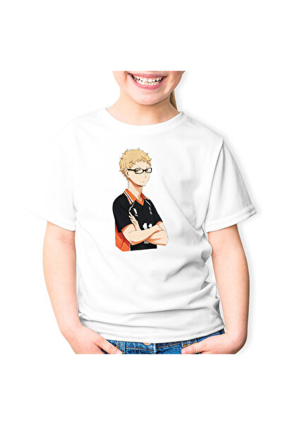 OEM Haikyuu Kei Tsukishima Volleyball Аниме Детска тениска