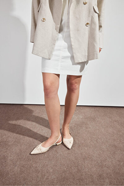 Volissa Aria Ten Topuksuz Babet Ayakkabı