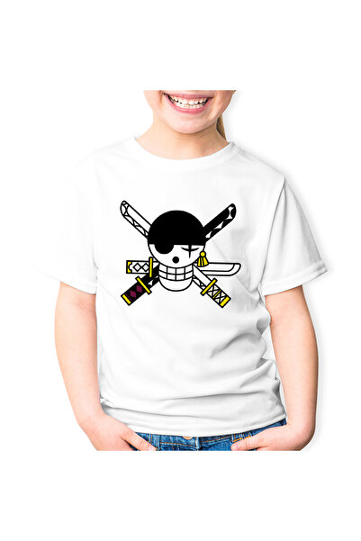 OEM Tricou copii Zoro Roronoa Logo One Piece Flag Emblem