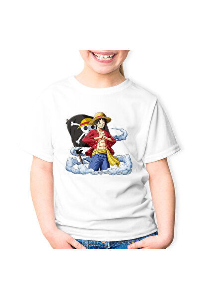 OEM Tricou copii One Piece Steag Pirati Monkey D Luffy