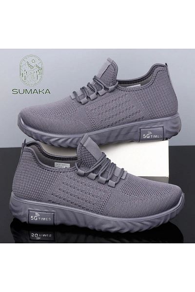 SUMAKA Mens Walking Shoes Slip-On Running Tennis Sneakers Lightweight Breathable Mesh Soft Sole