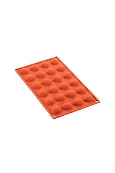 silikomart Semi-spherical silicone mold, Sf006, 24 cavities