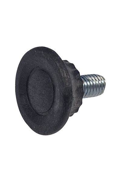 flores Furniture leg Ø 28 mm, thread M6 x 12 mm, black, 4 pcs / set