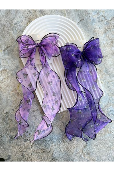 EliraToka Girl's Long Tulle Bow Buckle Models 1 Piece