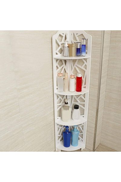 genric FFD Corner Stand Bathroom Corner Shelf Storage Organizer For Bathroom Bathroom Storage Cabinet 4
