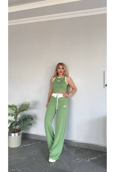 bonibon butikk Women's Quality Luxury Clothing Modal Fabric Flexible Lycra Wide Leg Suit